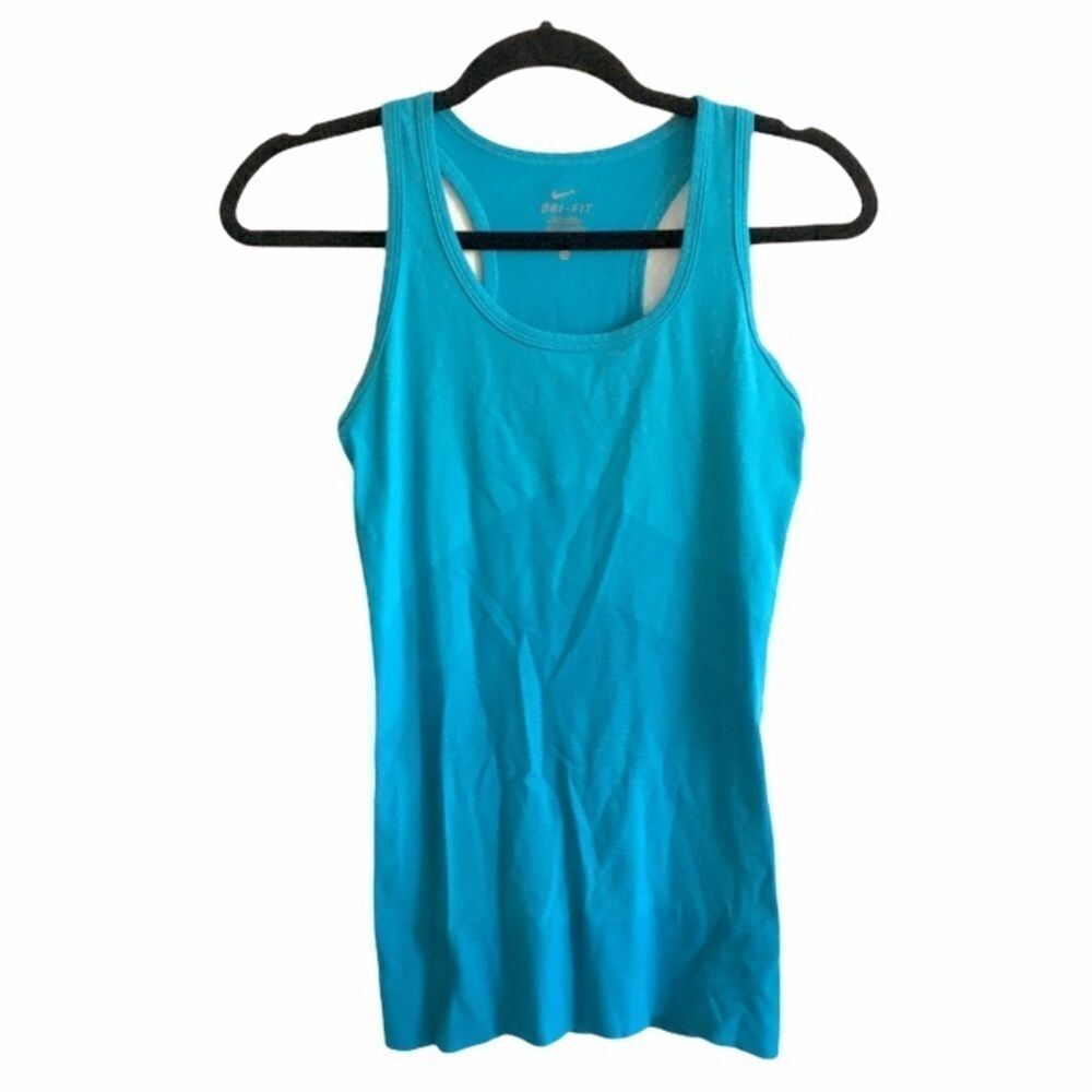 NIKE DRI-FIT Racerback Athletic Tank Top Blue XS